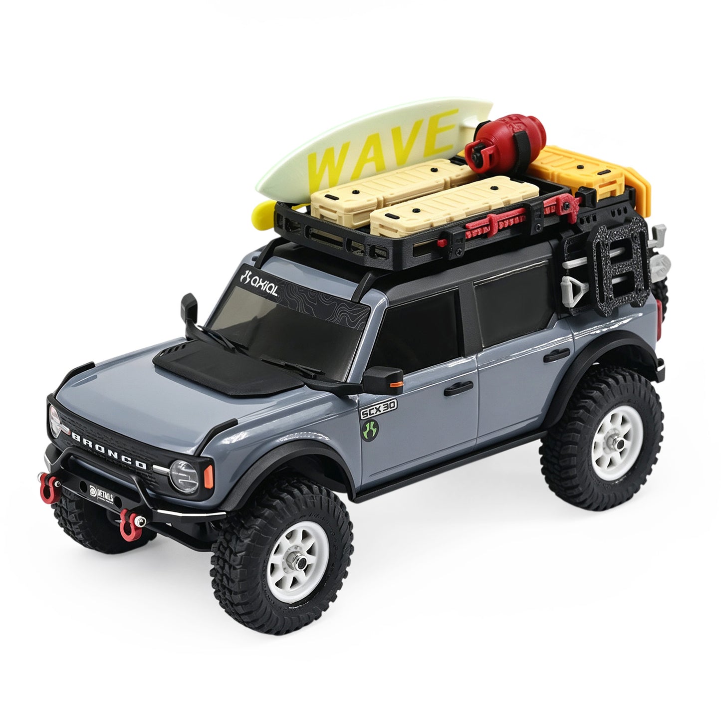 Hobby Details Mini Decoration Parts for SCX30 Bronco
