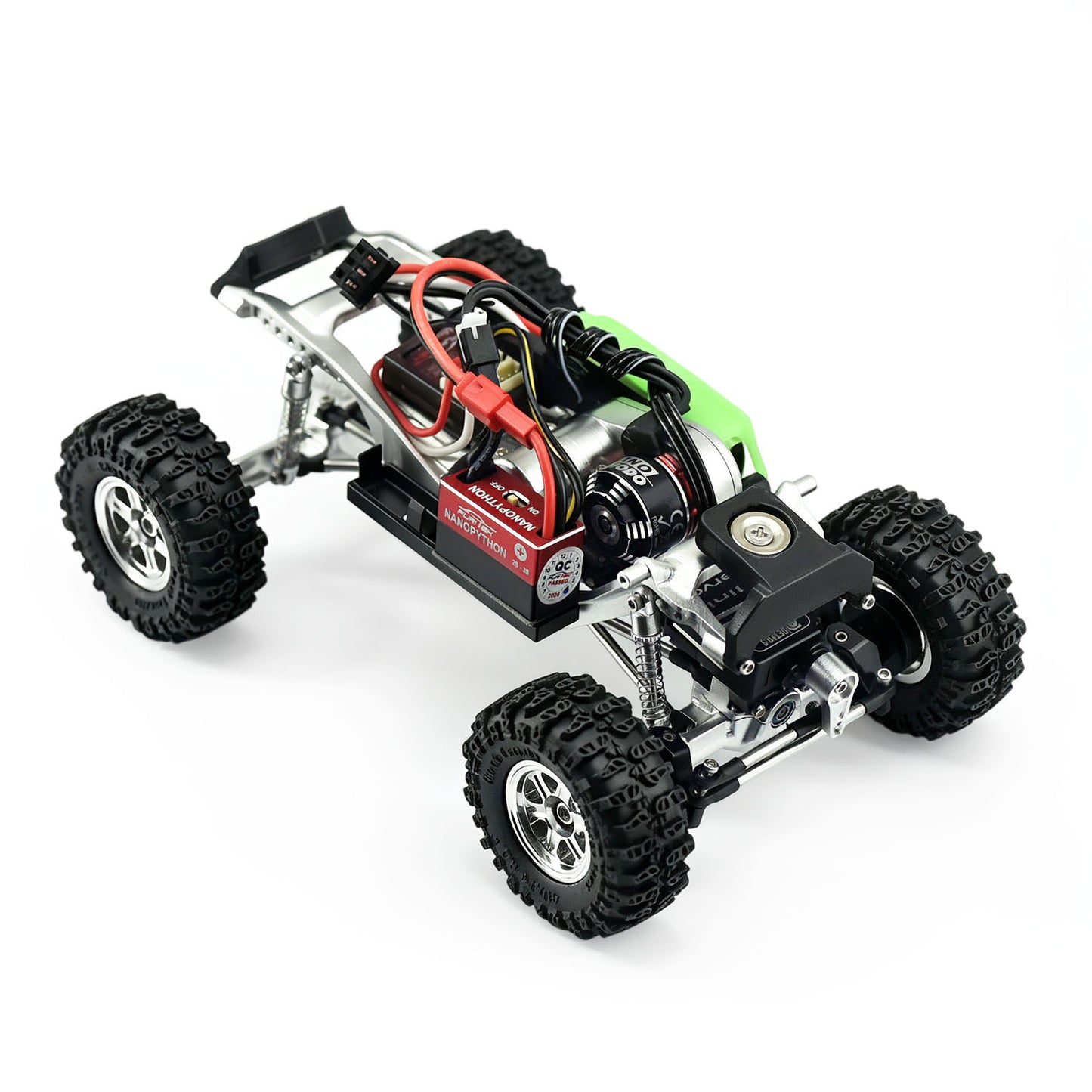 HobbyDetails SCX30 Full Aluminum Metal Kit RTR Metal Chassis + Furitek Motor ESC Transmitter Receiver + Servo + Battery + Body(By random)