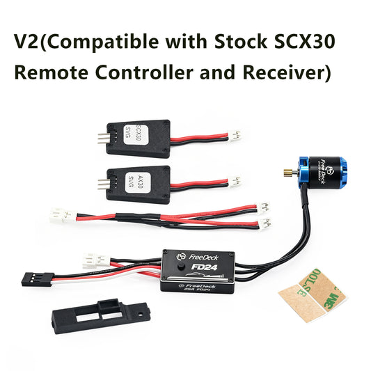 Free Deck Electric Adjustment Brushless 3500KV Motor&ESC Combo for AXIAL SCX30 Cars V2 STOCK