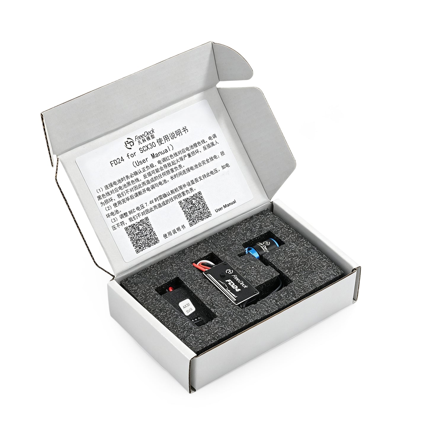 Free Deck Electric Adjustment Brushless 3500KV Motor&ESC Combo for AXIAL SCX30 Cars V2 STOCK