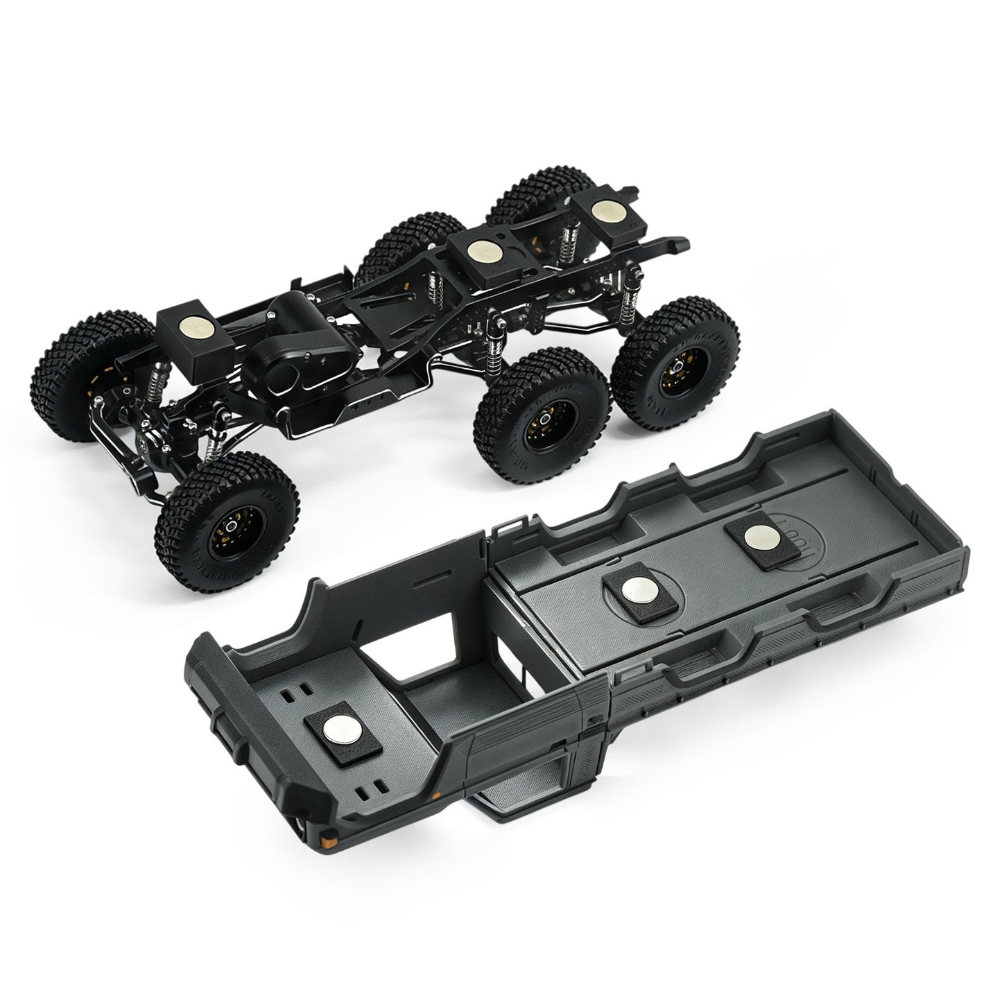 SCX30 6X6 Chassis KIT Upgrading Set with 3D Print LC79 Body