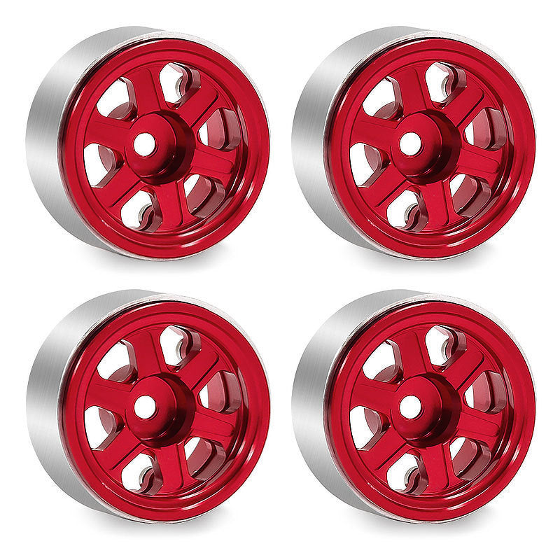 Hobby Details Aluminum 0.7" Beadlock Wheel 11x21mm for SCX30 Cars 4pcs/set