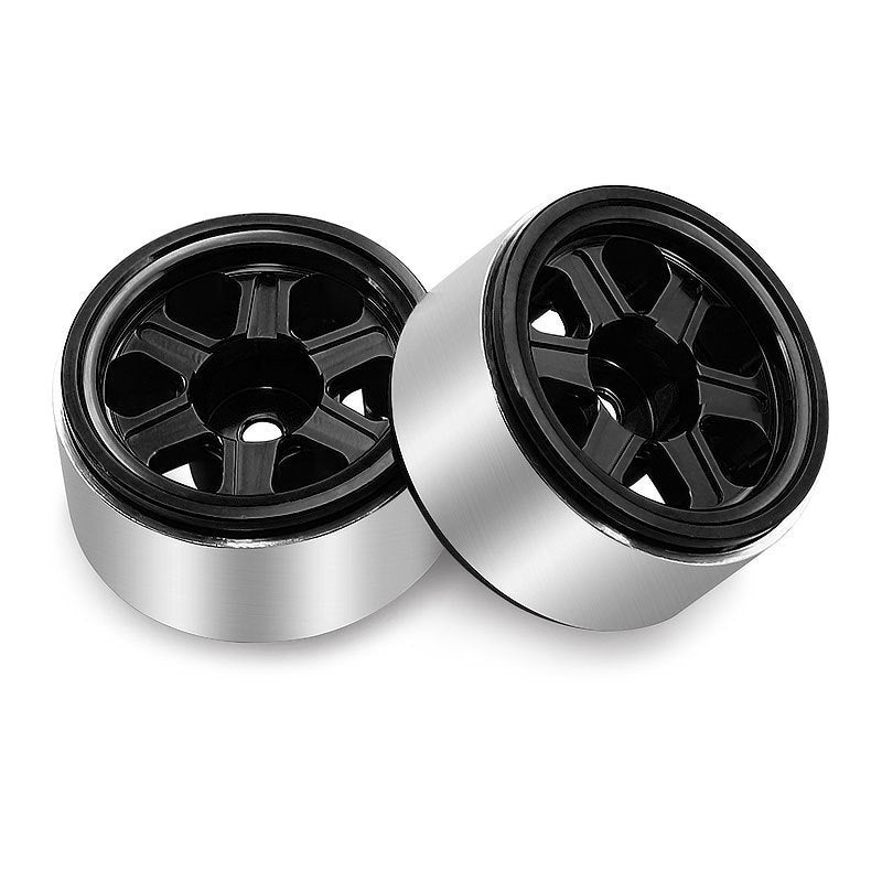 Hobby Details Aluminum 0.7" Beadlock Wheel 11x21mm for SCX30 Cars 4pcs/set