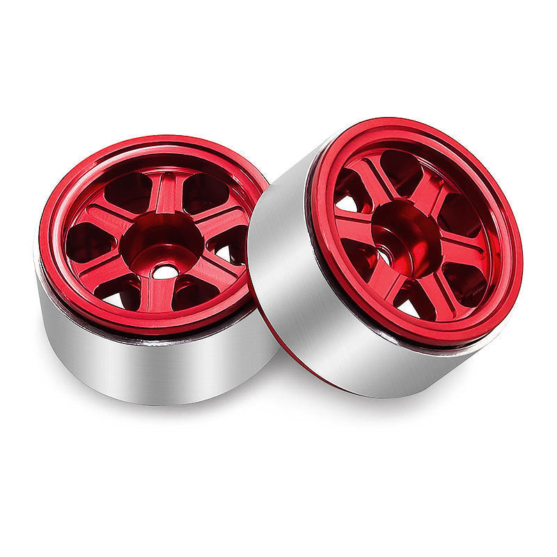 Hobby Details Aluminum 0.7" Beadlock Wheel 11x21mm for SCX30 Cars 4pcs/set
