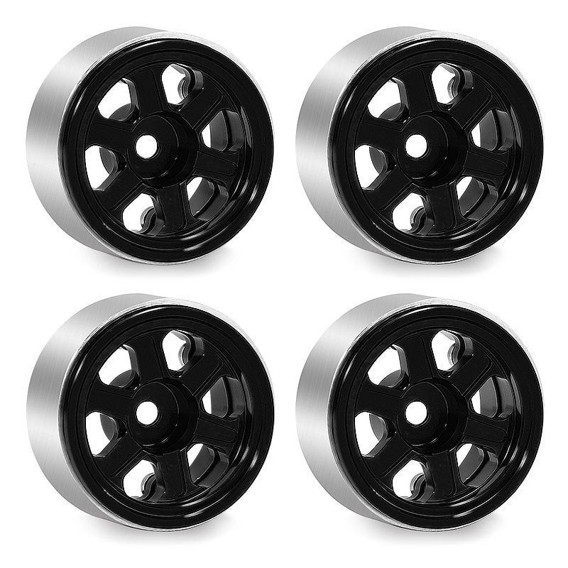 Hobby Details Aluminum 0.7" Beadlock Wheel 11x21mm for SCX30 Cars 4pcs/set