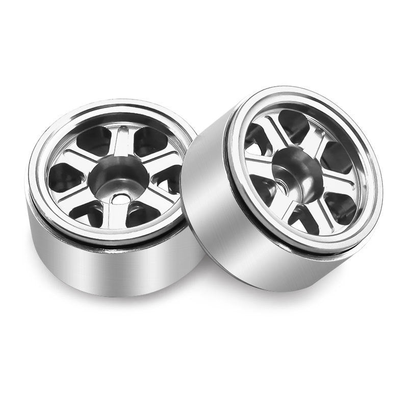 Hobby Details Aluminum 0.7" Beadlock Wheel 11x21mm for SCX30 Cars 4pcs/set