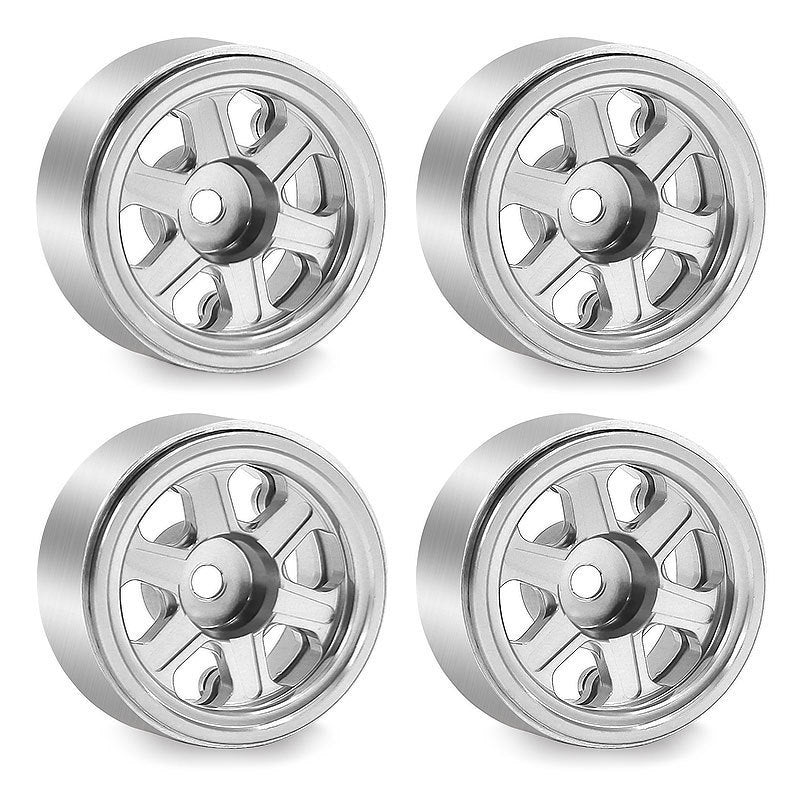 Hobby Details Aluminum 0.7" Beadlock Wheel 11x21mm for SCX30 Cars 4pcs/set