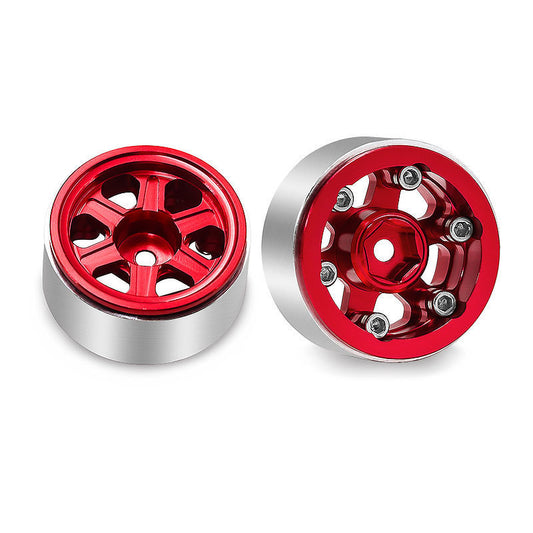 Hobby Details Aluminum 0.7" Beadlock Wheel 11x21mm for SCX30 Cars 4pcs/set