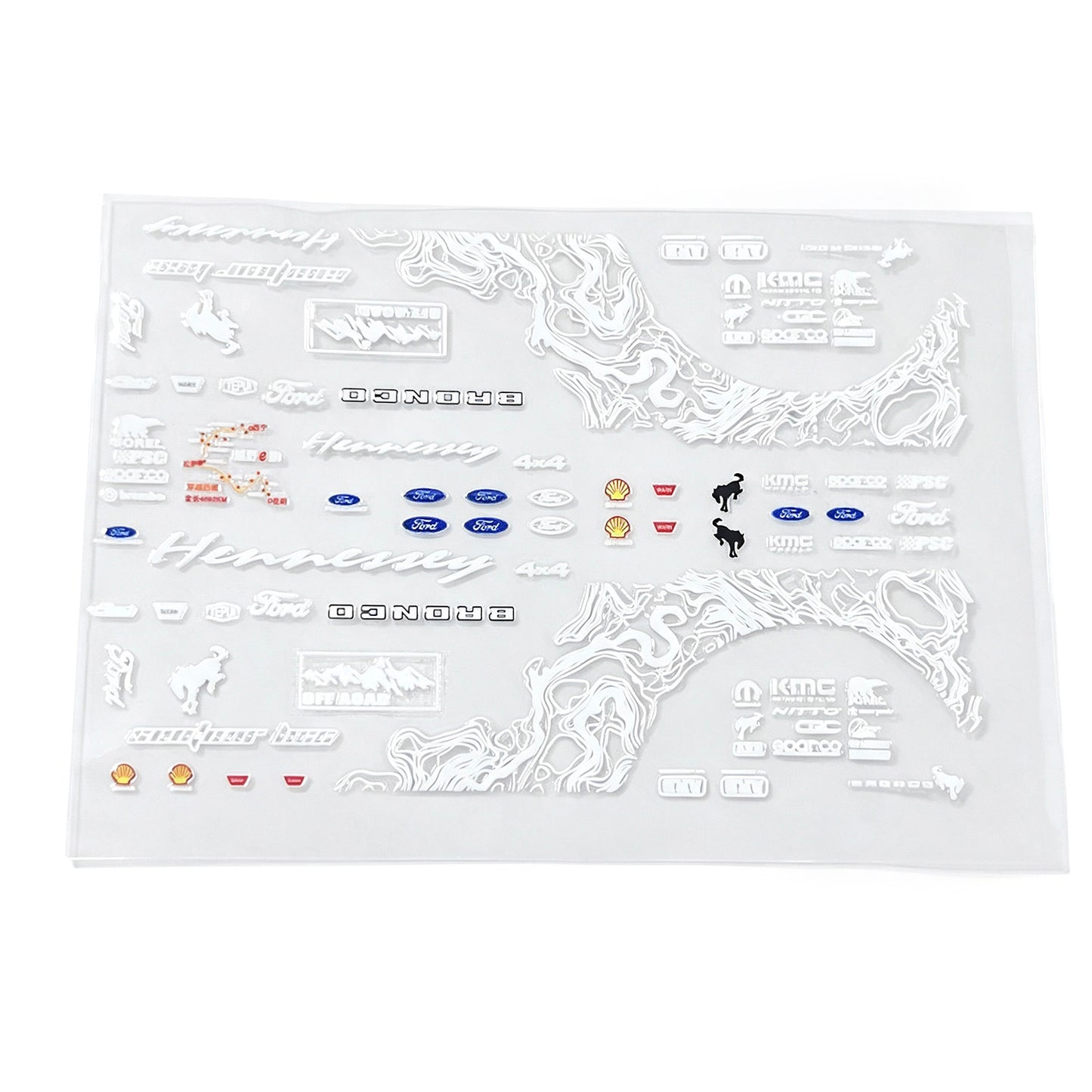 Hobbydetails Decal Sticker for SCX30 Jeep Wrangler