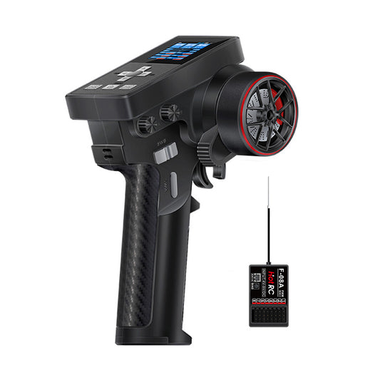 Hot RC CT-8B Remote  Controller+F 06A Receiver  Colorful Screen Eight-Channel  Remote Control Voltage  Feedback Professional RC  Remote Control Gun Control for  SCX30 Crawler Car
