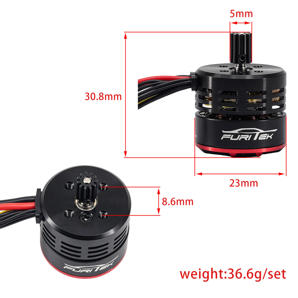 FURITEK MINI KOMODO UNITY 2-in-1 ESC/MOTOR Micro FOC Brushless System for TRX4M