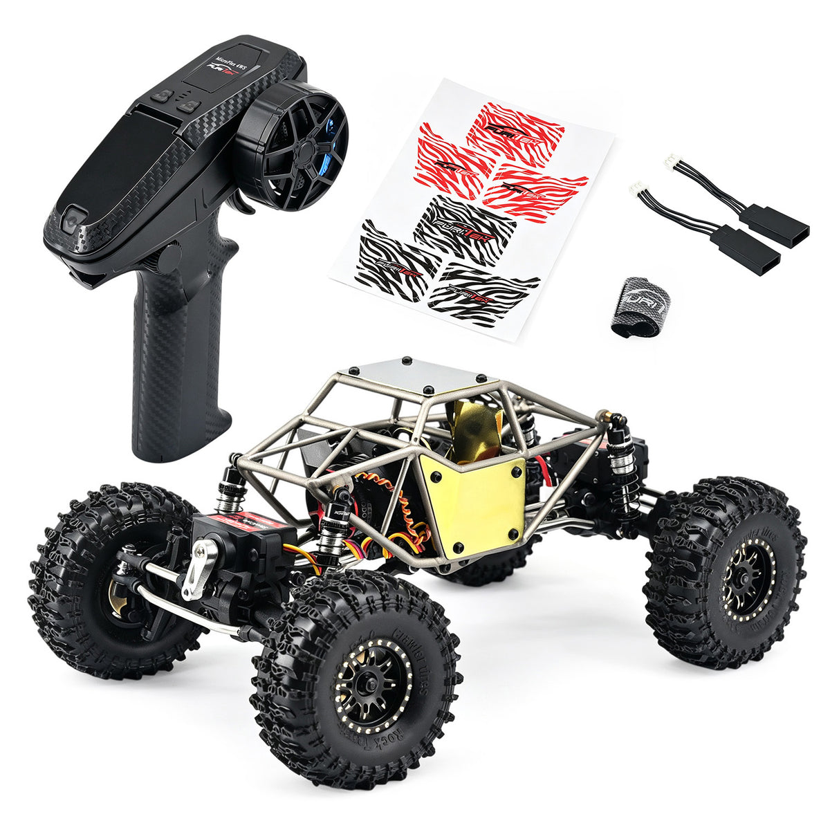 Furitek Limited Edition Titan Buggy 18 – ARTR Titanium Gold Edition W/ Active PRO 4WS & Micro Tesla Digiboard