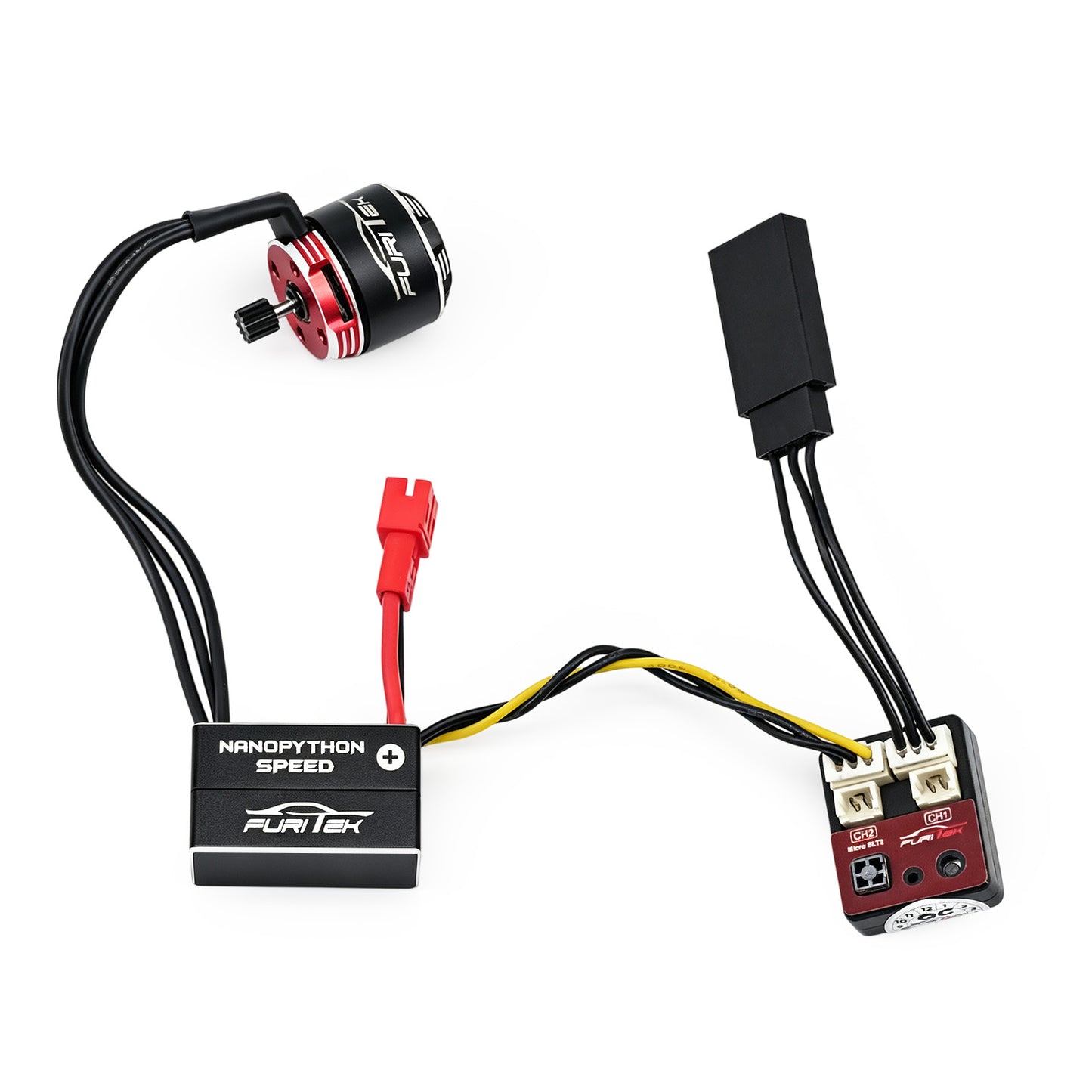 Furitek NanoModo SPEED 2026 Stock TX Plug &amp; Play Control System (ESC + Brushless Motor + RX) for Axial SCX30